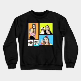 Jenna Marbles Stickers Crewneck Sweatshirt